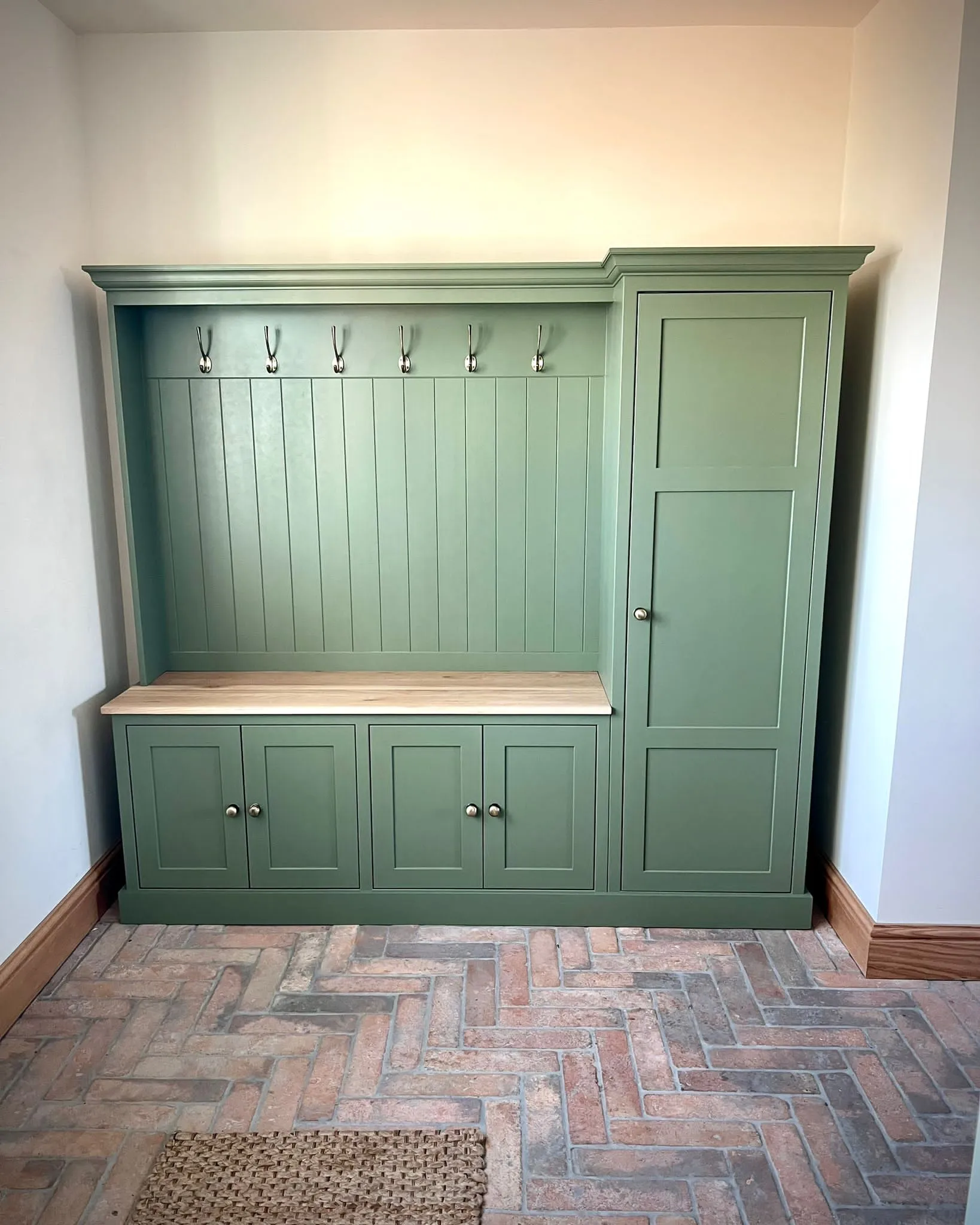 2m Compact Country Boot Room Bench