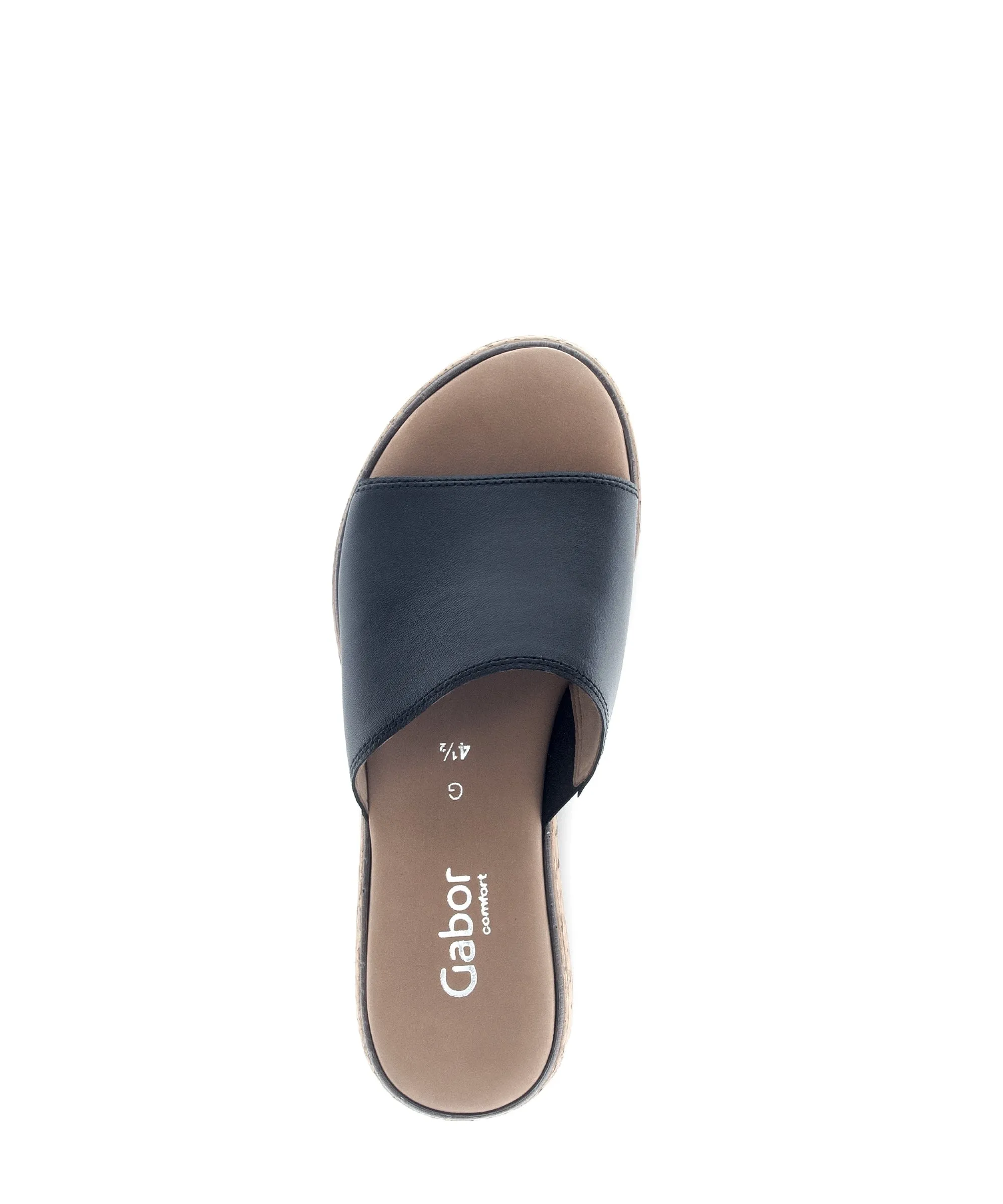 '62.820.57' women's slide sandal - black