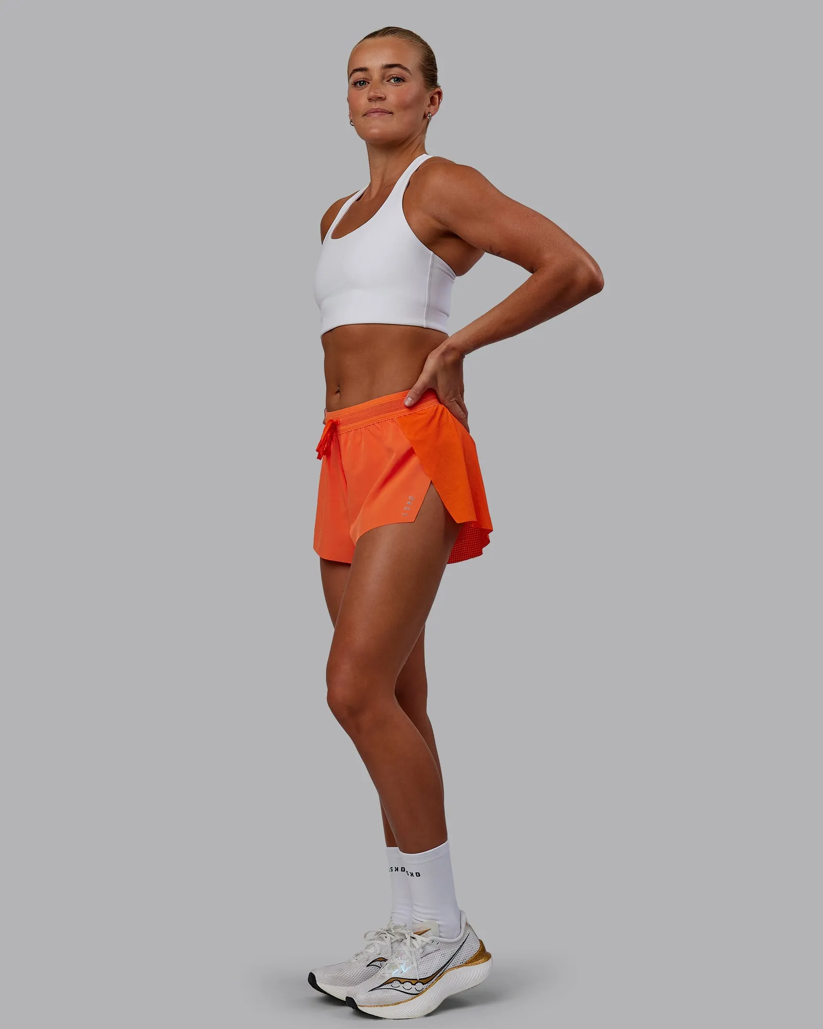 Accelerate 3" Run Shorts - Ultra Orange