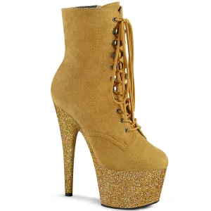 ADORE-1020FSMG  Mustard F.Suede/Mustard Multi Mini Glitter