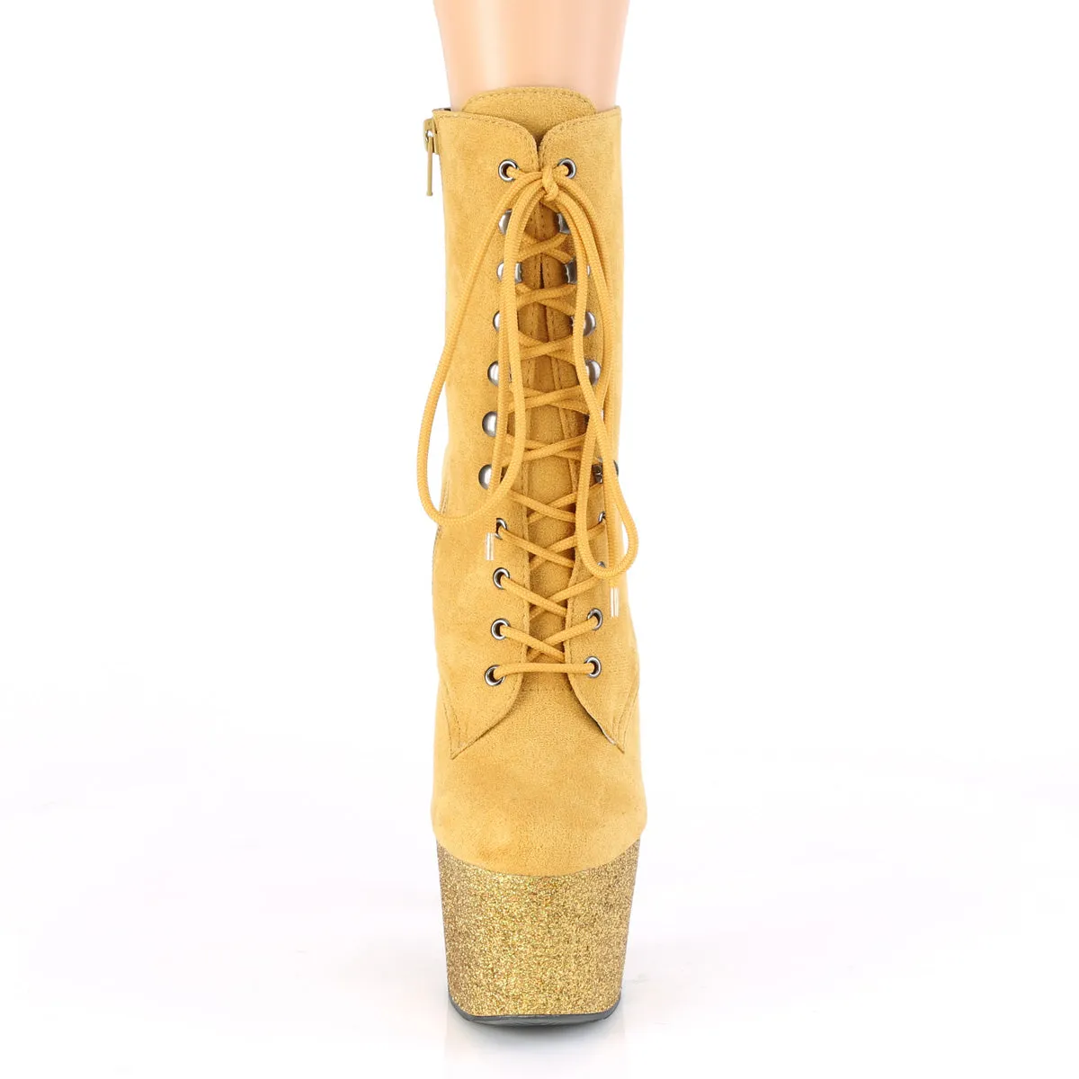 ADORE-1020FSMG  Mustard F.Suede/Mustard Multi Mini Glitter