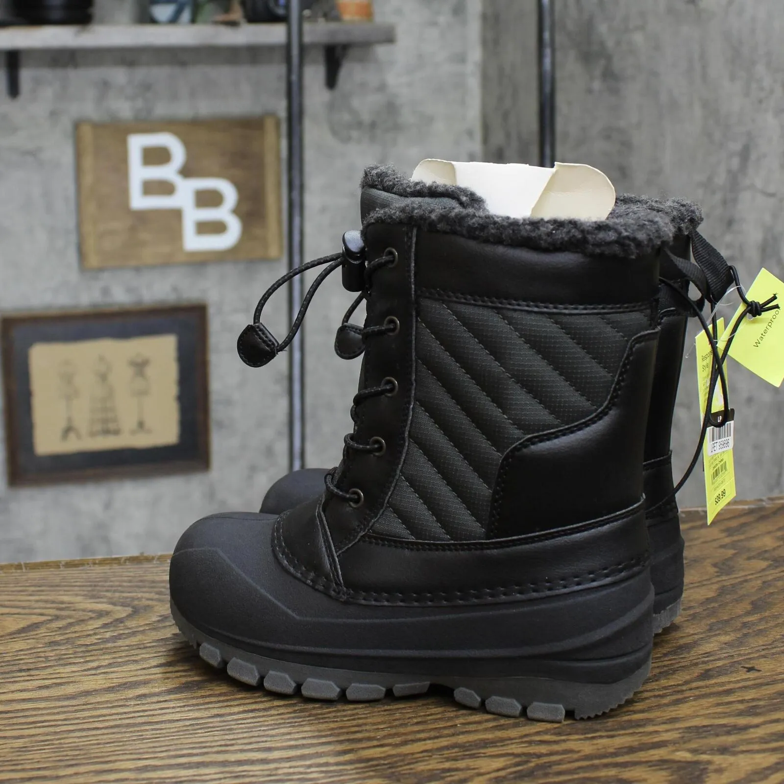 All In Motion Kids Boys Skylar Winter Boots 88227059 Black 13