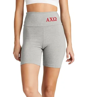 Alpha Chi Omega High Waist Bike Shorts