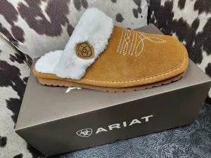 Ariat Jackie Square Toe Chestnut No Tassle Slippers