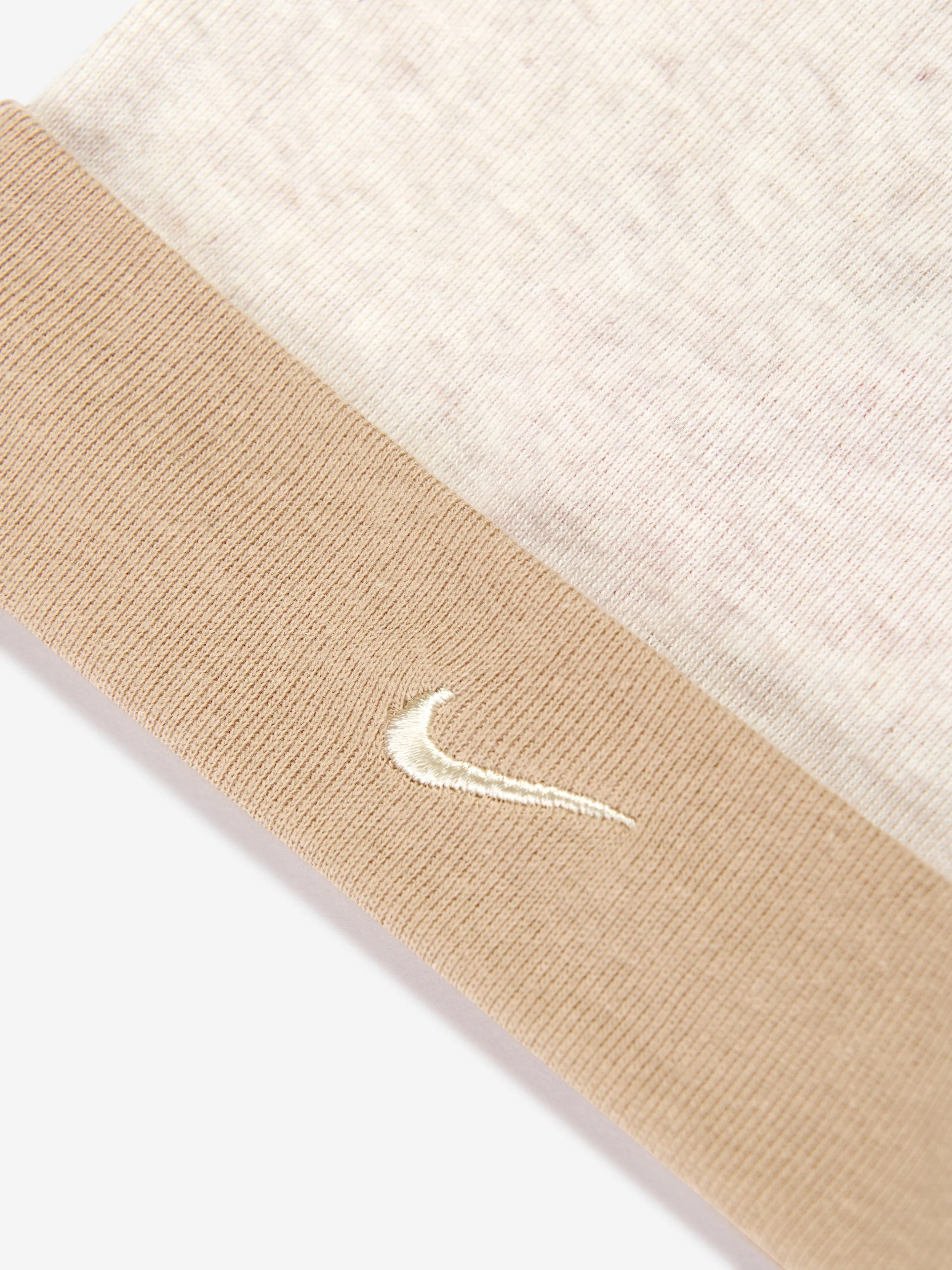Baby Simple Swoosh Hat and Booties Set in Beige