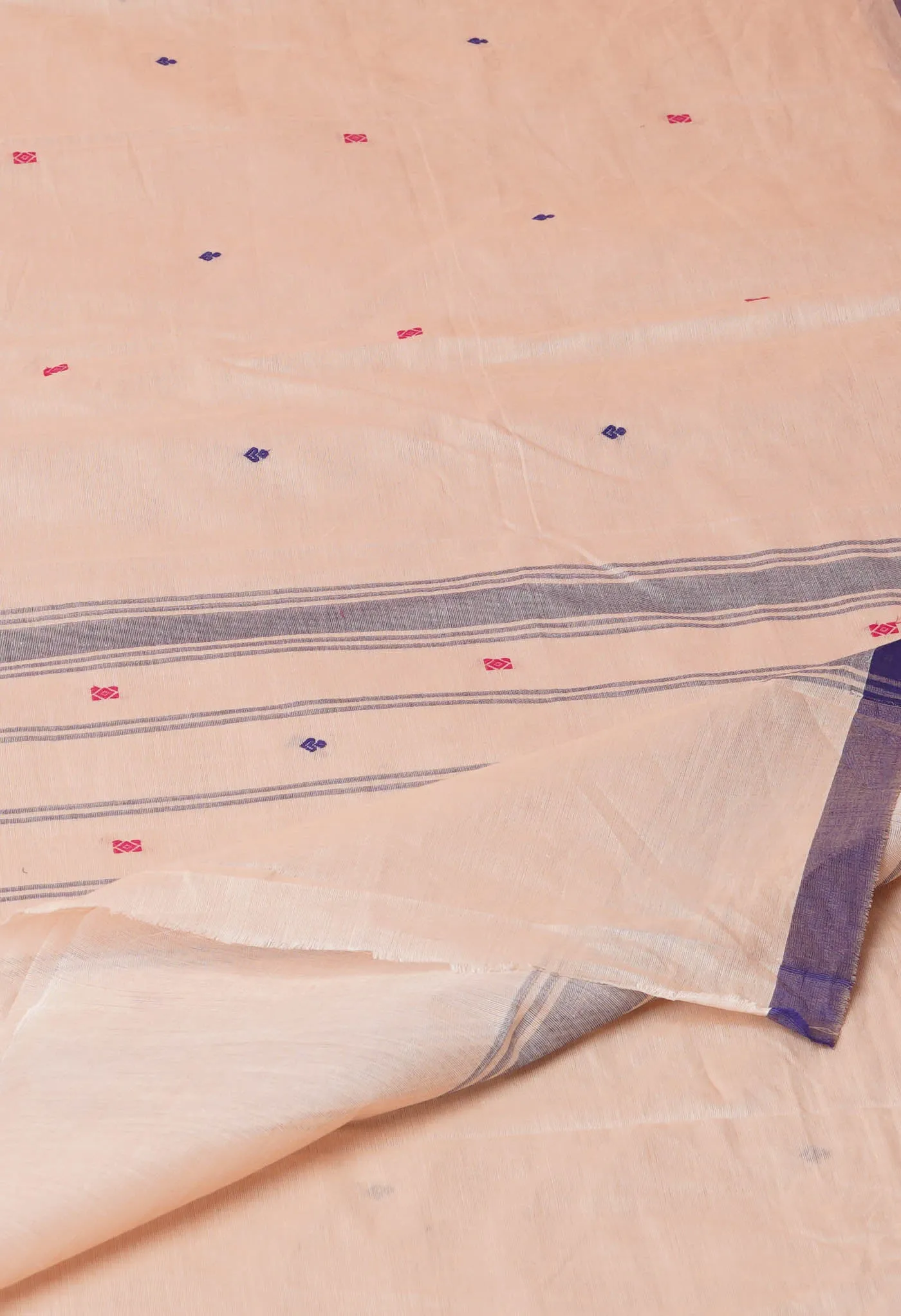 Beige Pure Pavani Handcrafted Kanchi Cotton Saree-UNM76828