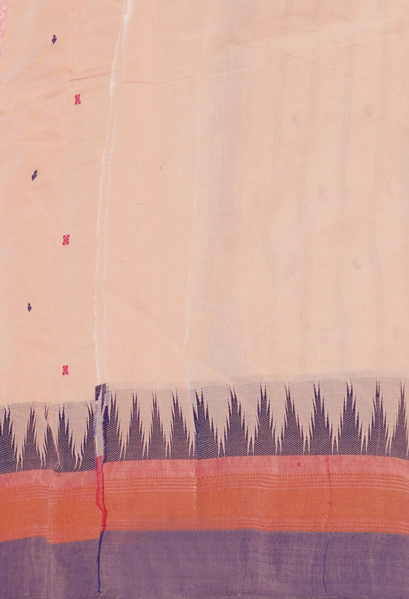 Beige Pure Pavani Handcrafted Kanchi Cotton Saree-UNM76828