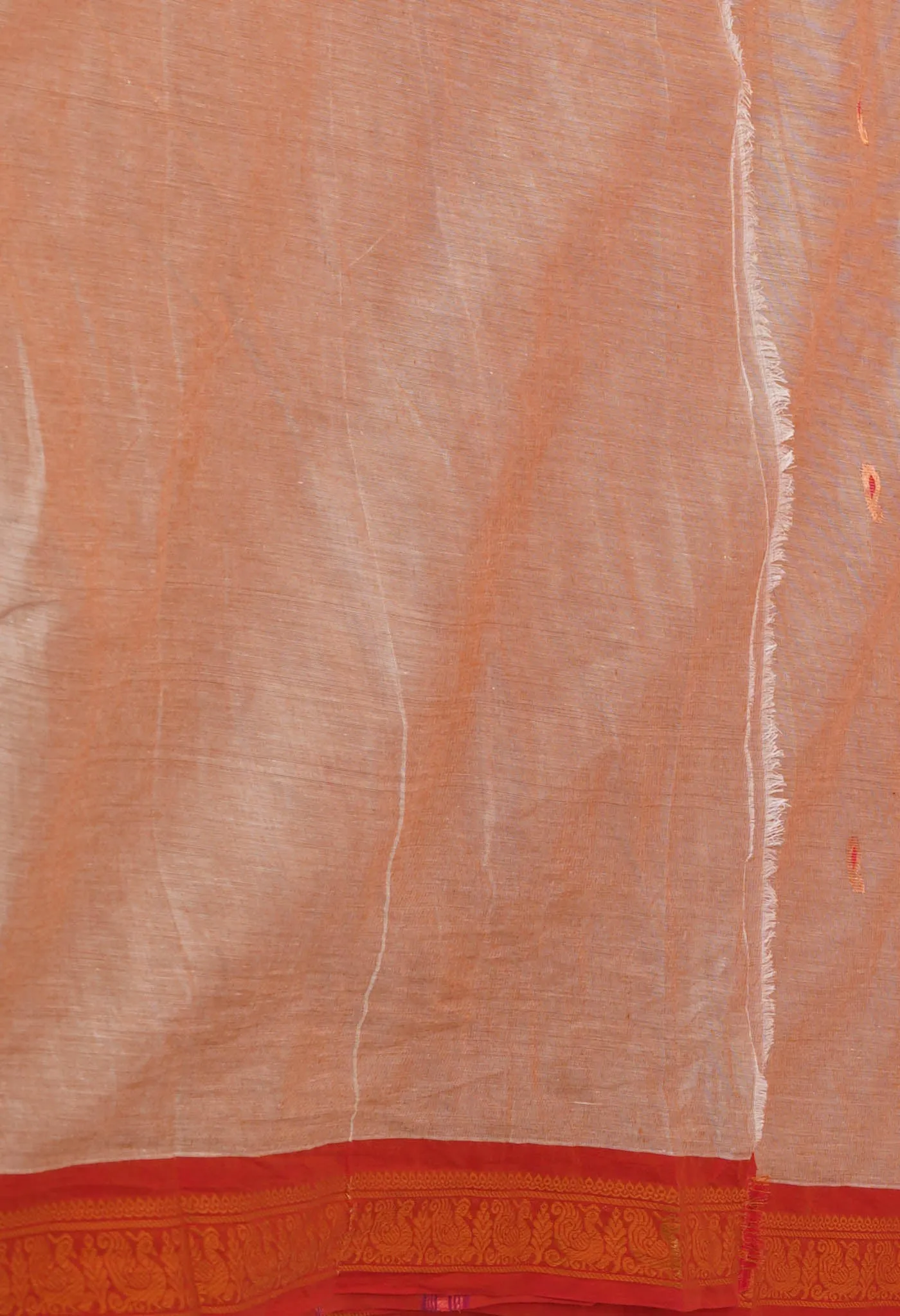 Beige Pure Pavani Handcrafted Kanchi Cotton Saree-UNM76841