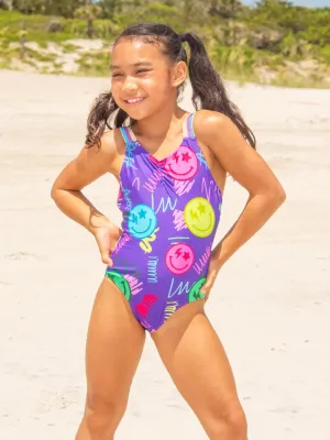 Birdie Smiley Face Swimsuit..