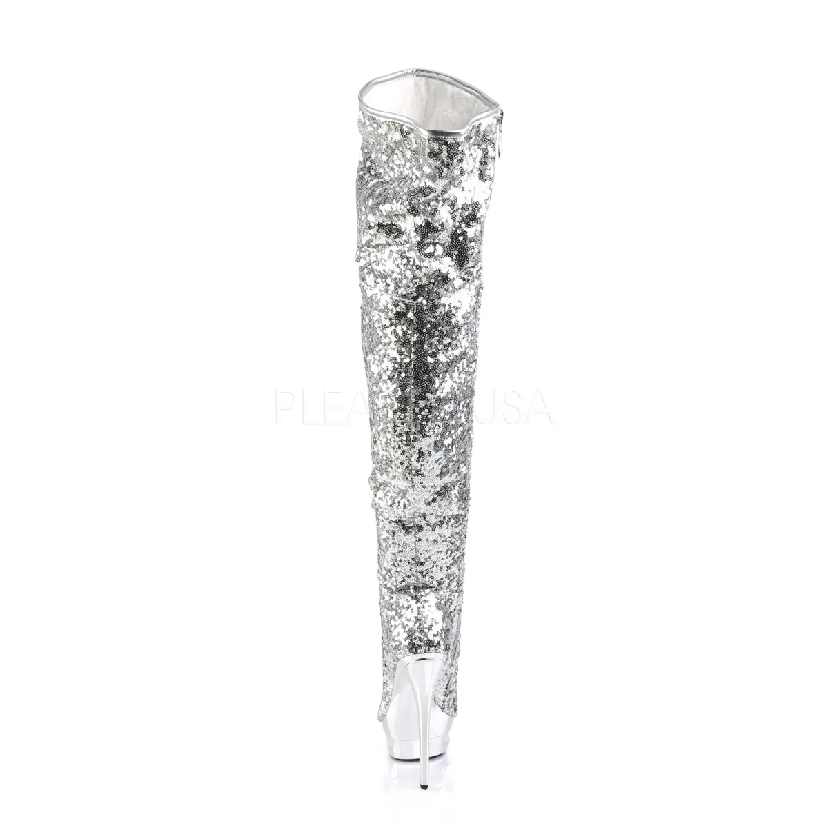 BLONDIE-R-3011  Silver Sequins/Silver Chrome