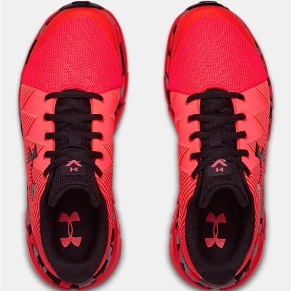 Boys Under Armour X Level Beta Red Scramjet 2 Running Shoes Size 5.5 Youth NEW