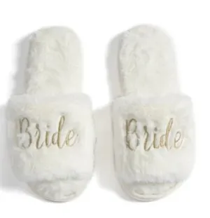 Bride Slippers - Ivory