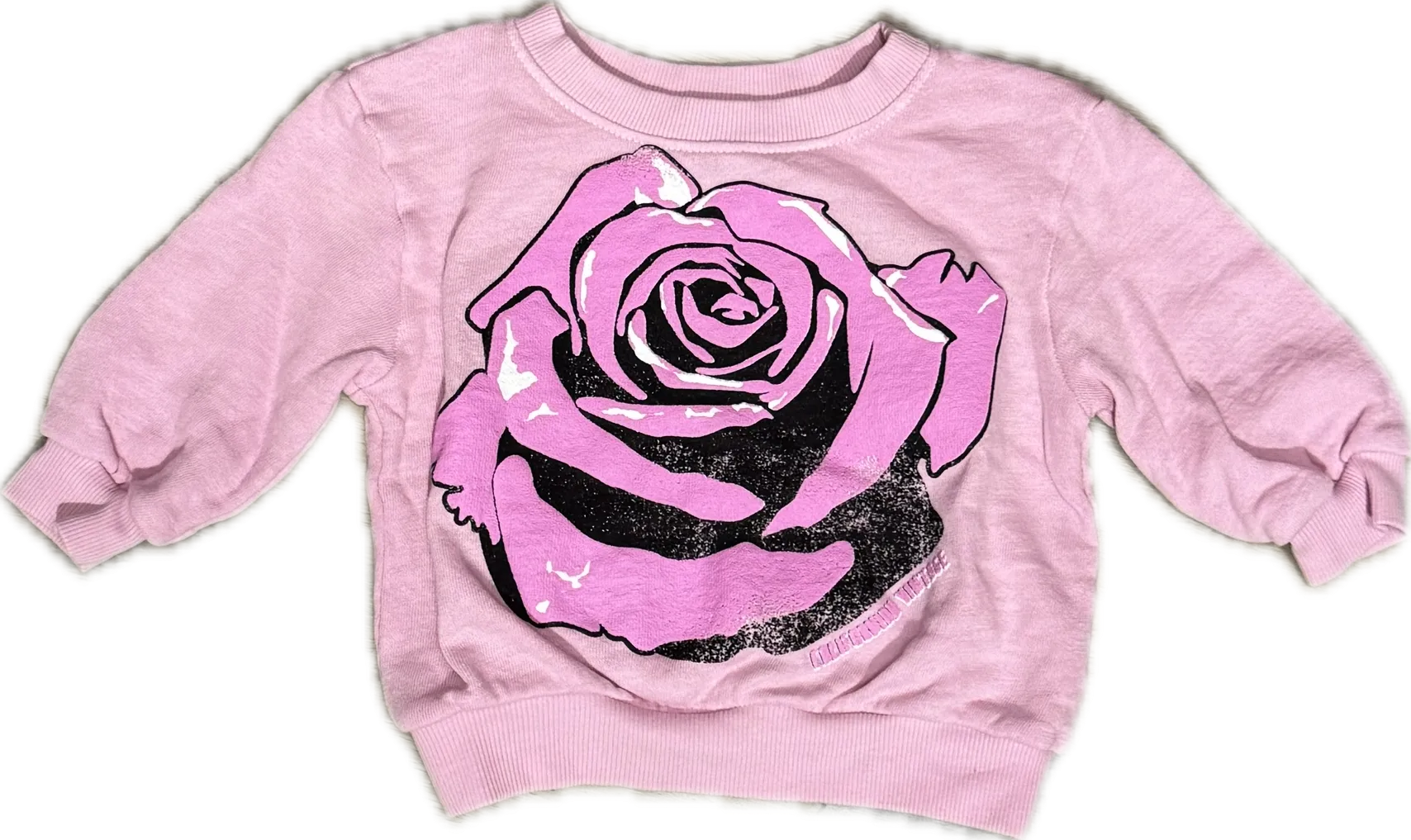 Californian Vintage- One Rose Sweatershirt (pink)