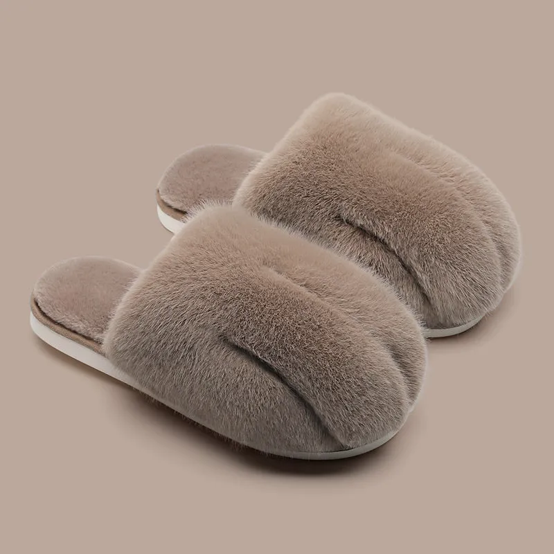 Cat's Claw Household Plush Warm Slippers