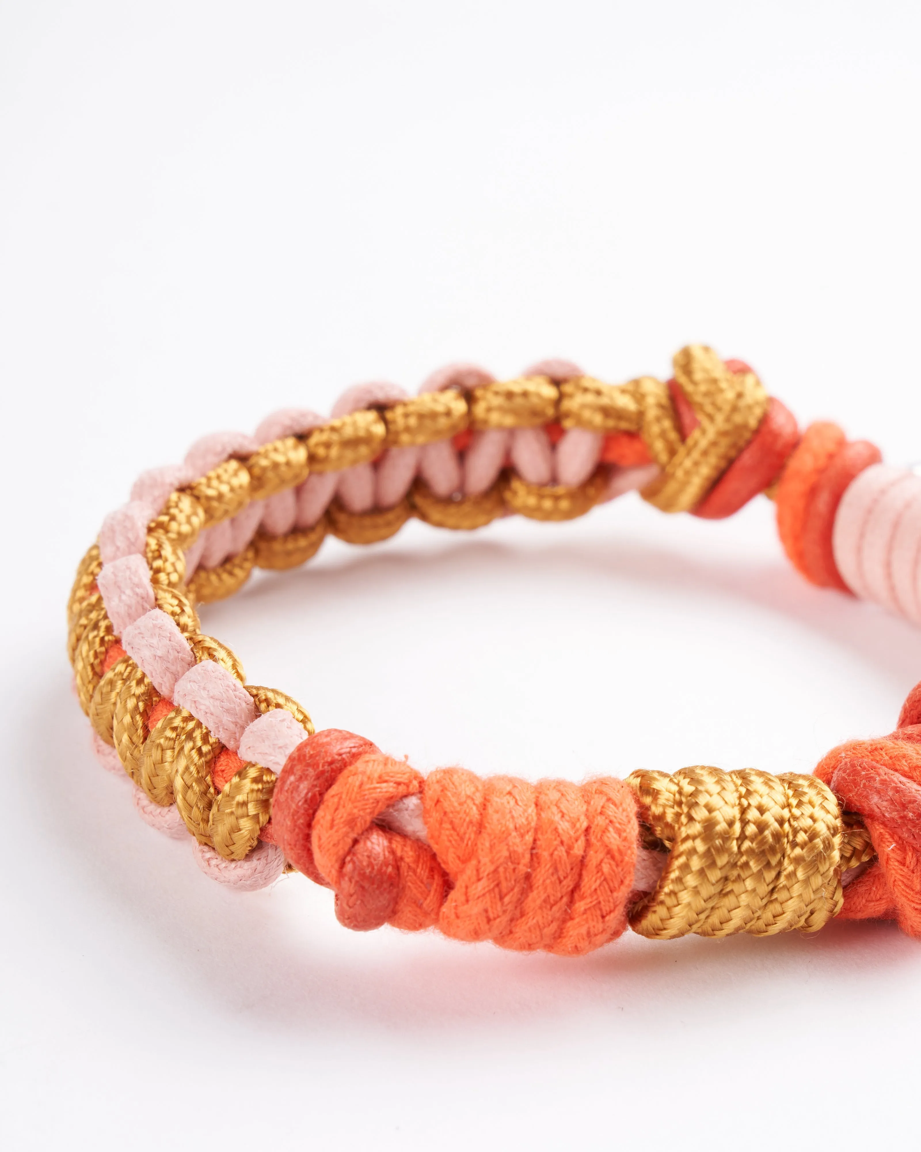celtic knots key ring - gold & oranges