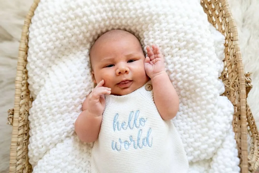 CLASSIC KNIT ROMPER - MARSHMALLOW