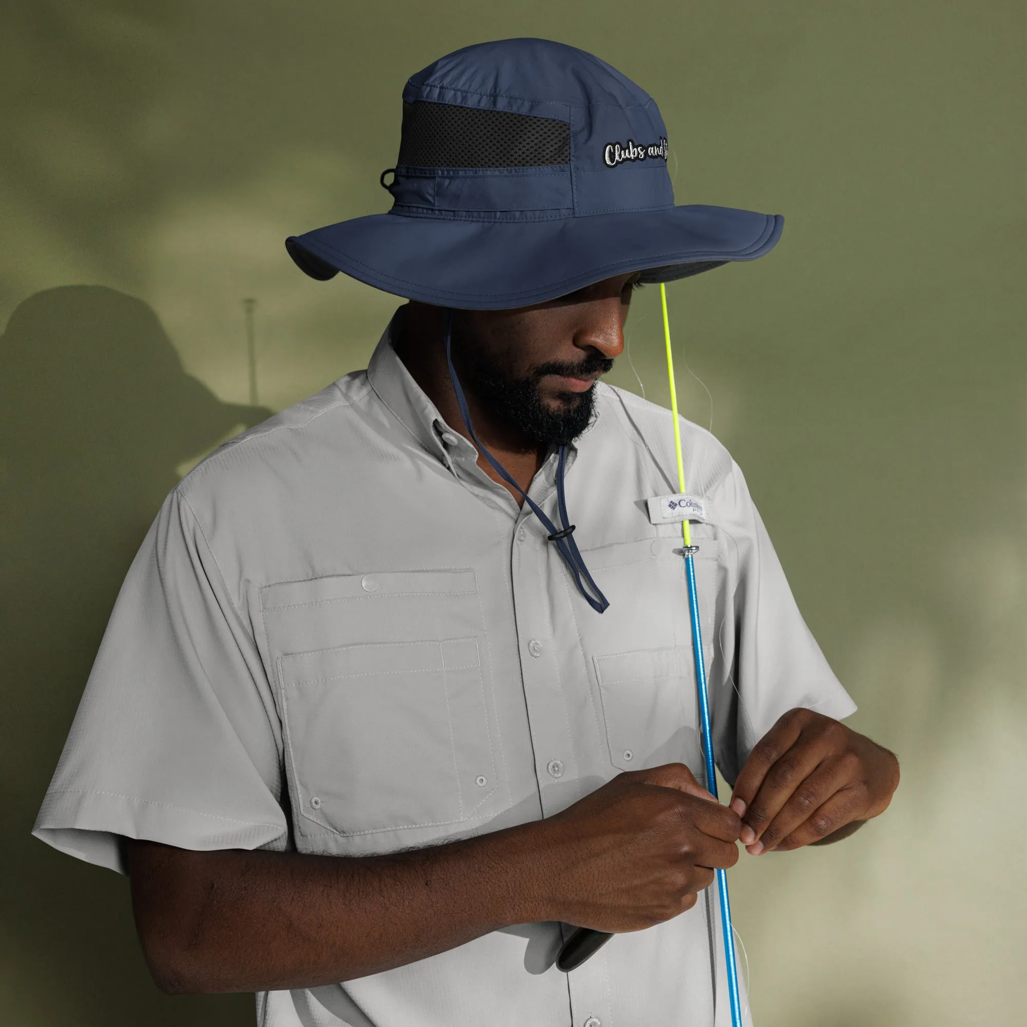 Clubs and Sticks  Embroidered Columbia Booney Hat