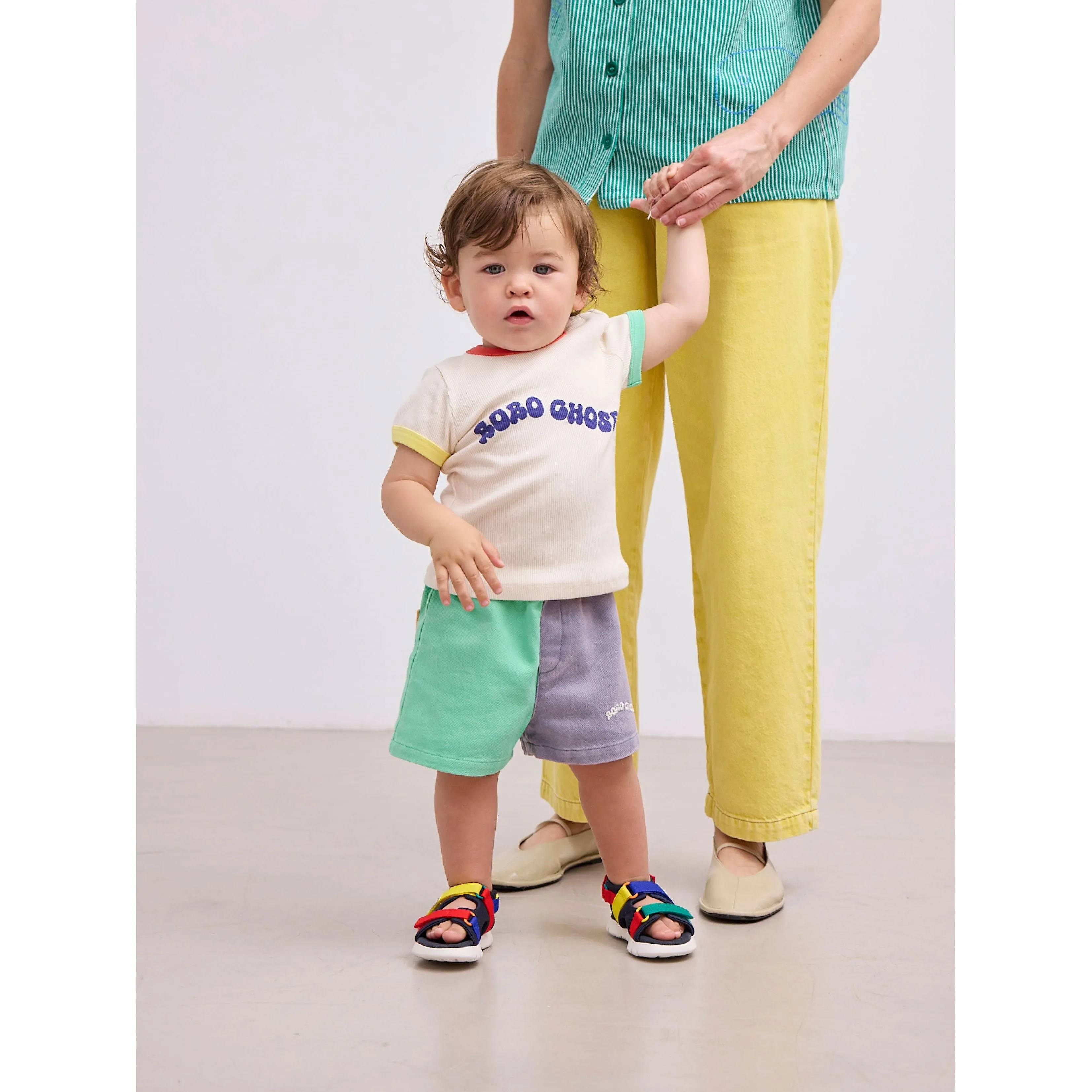 Color Block Woven Shorts