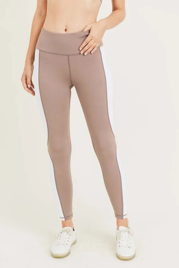 Compression Fit Yoga-Zumba-Run Pant - Smoky Mauve