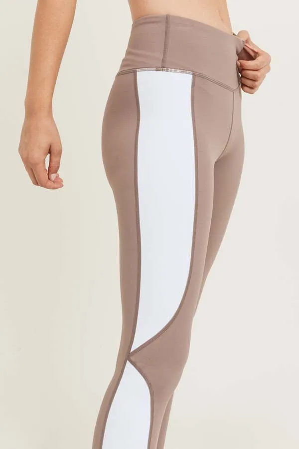 Compression Fit Yoga-Zumba-Run Pant - Smoky Mauve