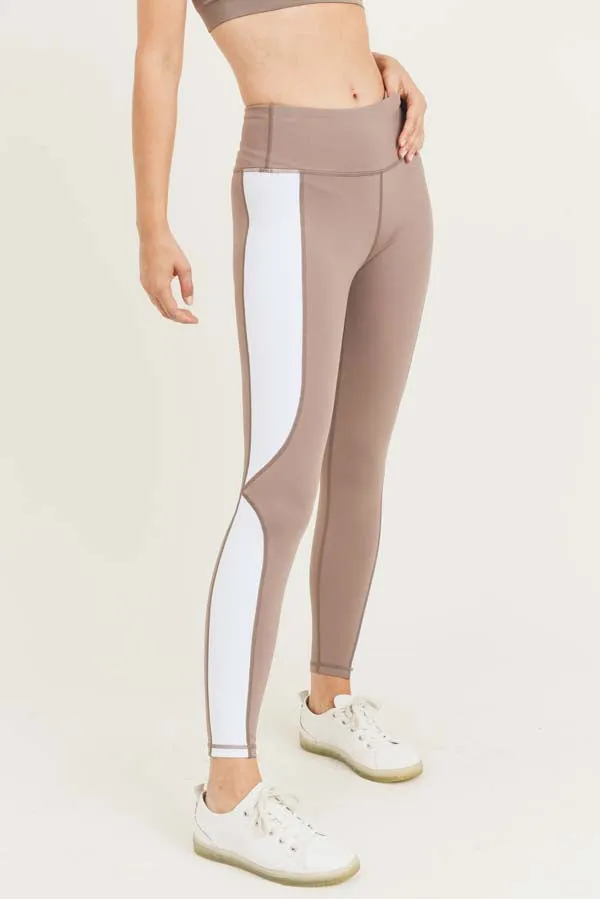 Compression Fit Yoga-Zumba-Run Pant - Smoky Mauve