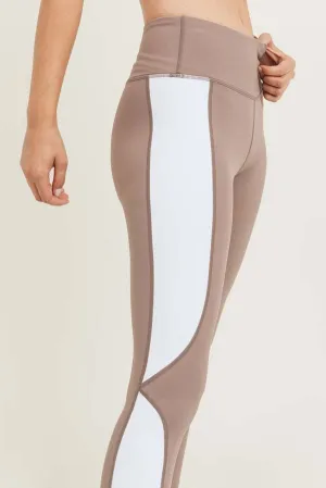 Compression Fit Yoga-Zumba-Run Pant - Smoky Mauve