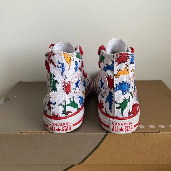 Converse Chuck Taylor All Star Hi Dinosaur Kids Sneakers- SZ 12 C