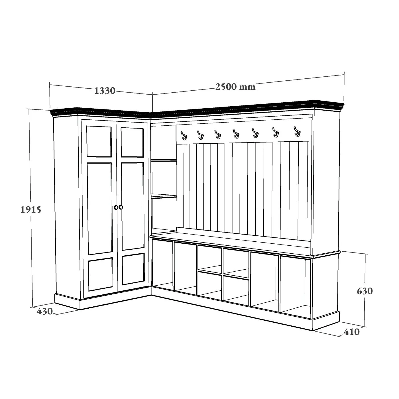 Corner Boot Room Bench