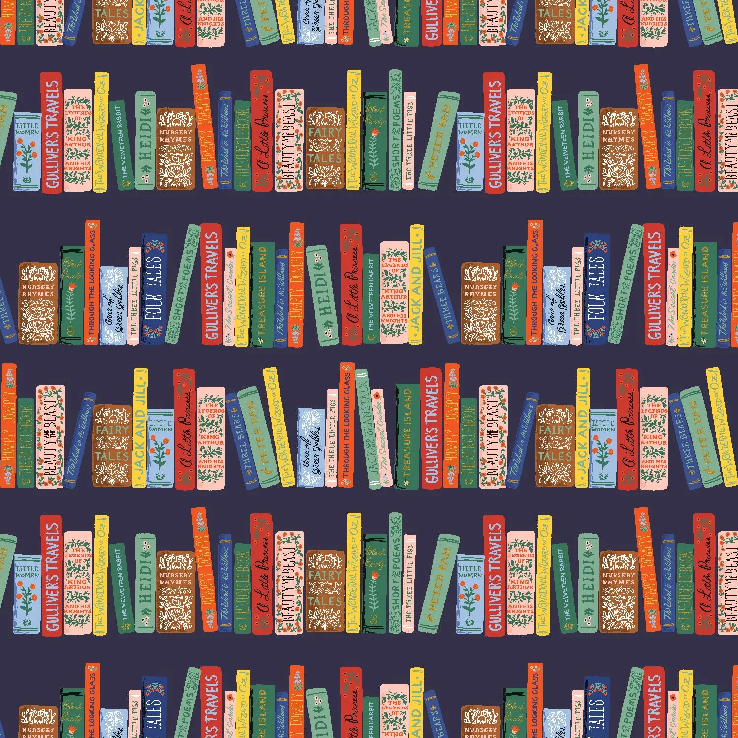 Curio Book Club in Navy Metallic by Rifle Paper Co