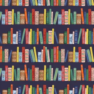 Curio Book Club in Navy Metallic by Rifle Paper Co