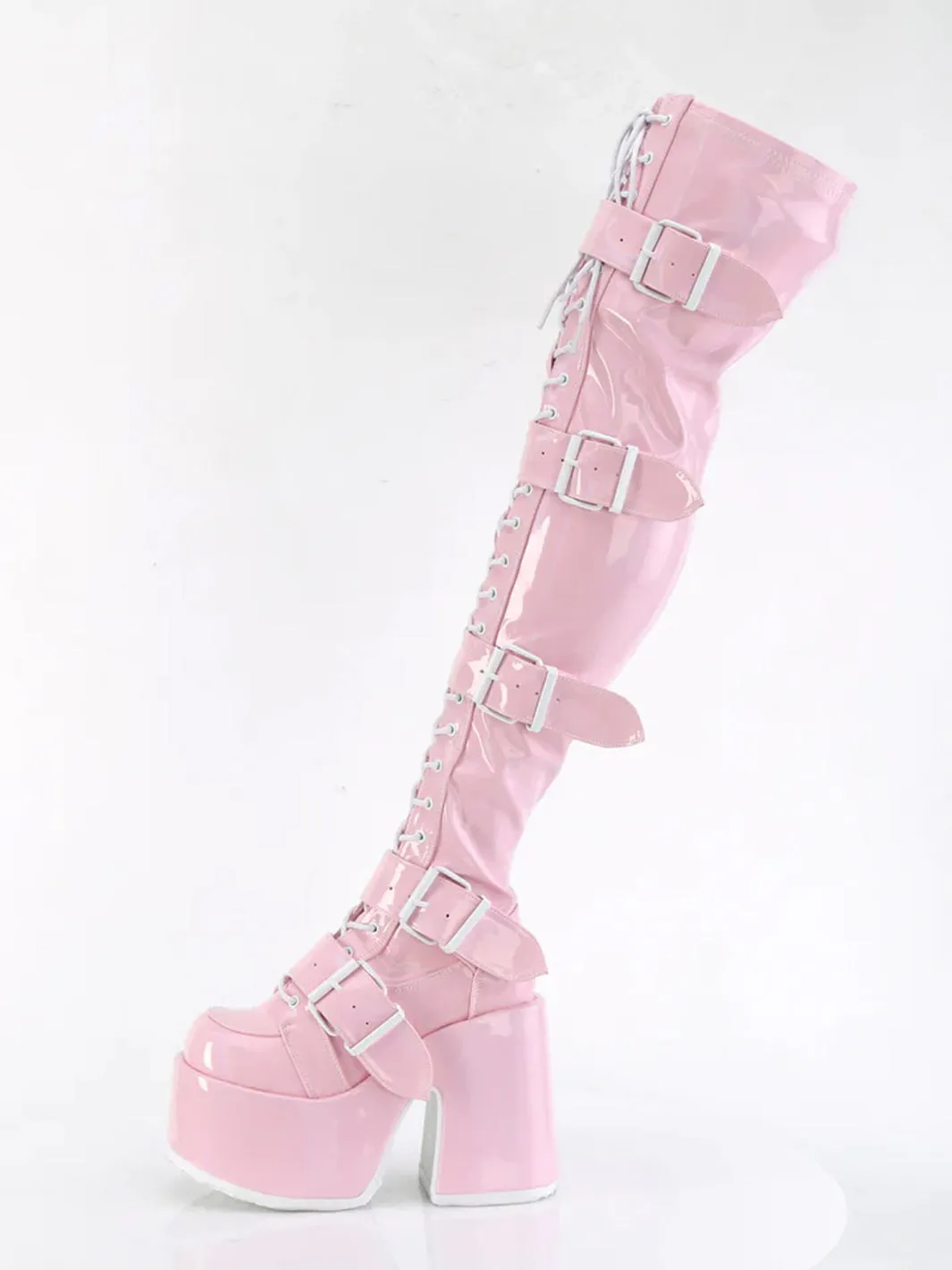 DEMONIA CAMEL-305 - PINK STRETCH HOLOGRAM ✰ PRE ORDER ✰