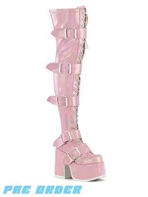 DEMONIA CAMEL-305 - PINK STRETCH HOLOGRAM ✰ PRE ORDER ✰