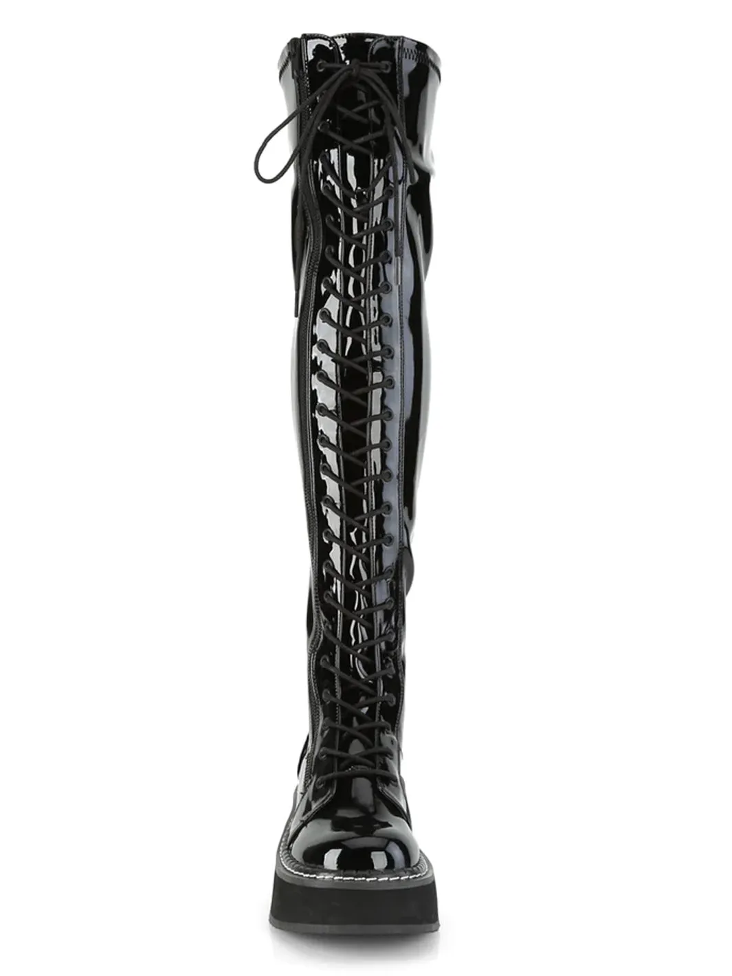 DEMONIA EMILY-375 - BLACK PATENT ✰ PRE ORDER ✰