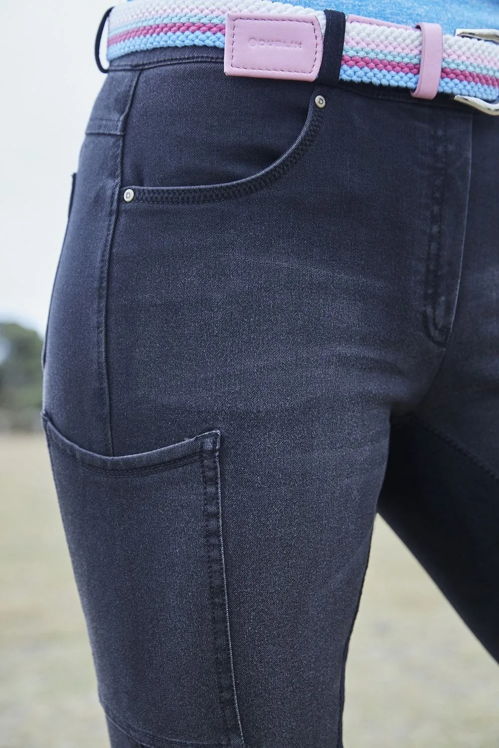 Dublin Shona Full Suede Seat Denim Breeches