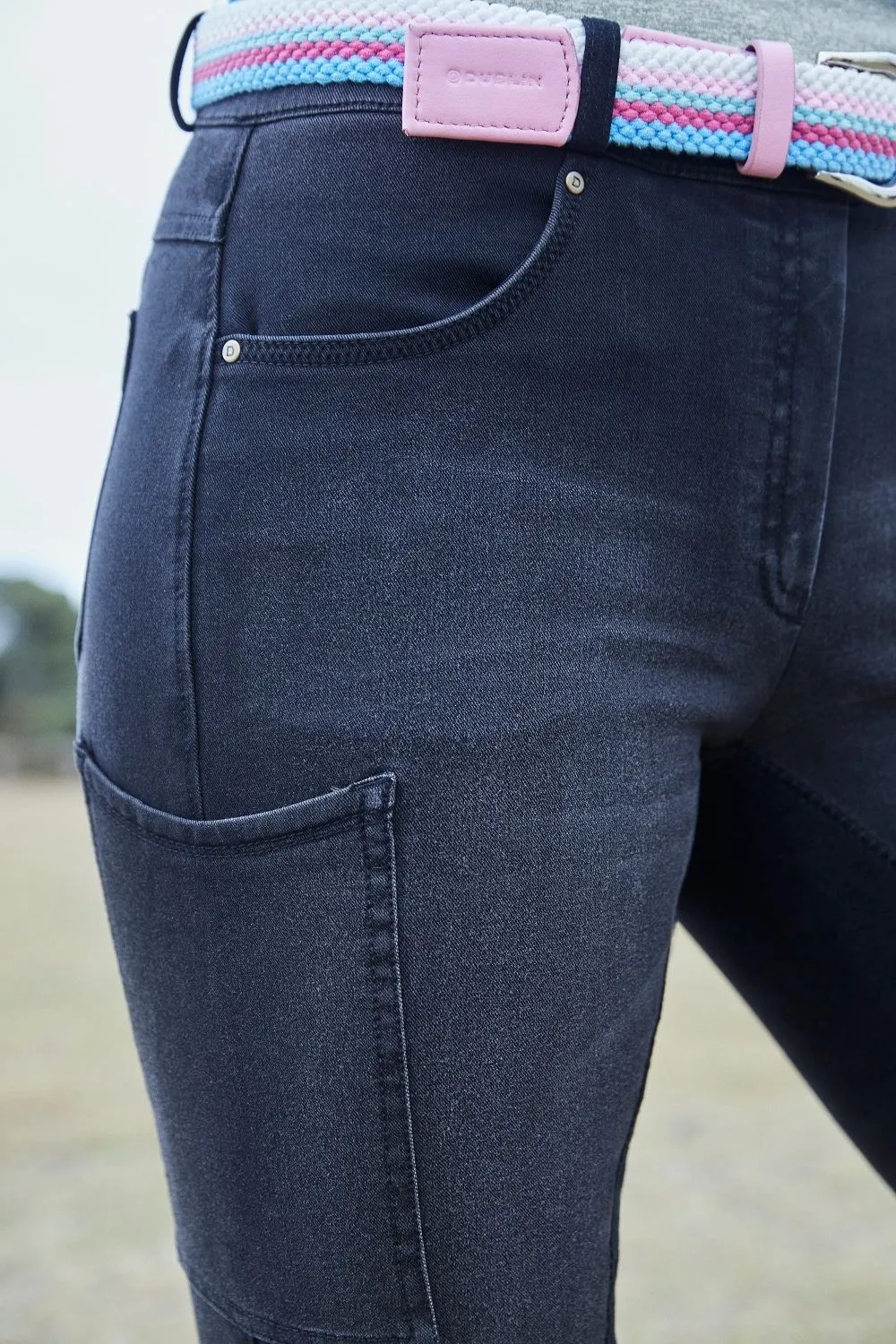 Dublin Shona Full Suede Seat Denim Breeches
