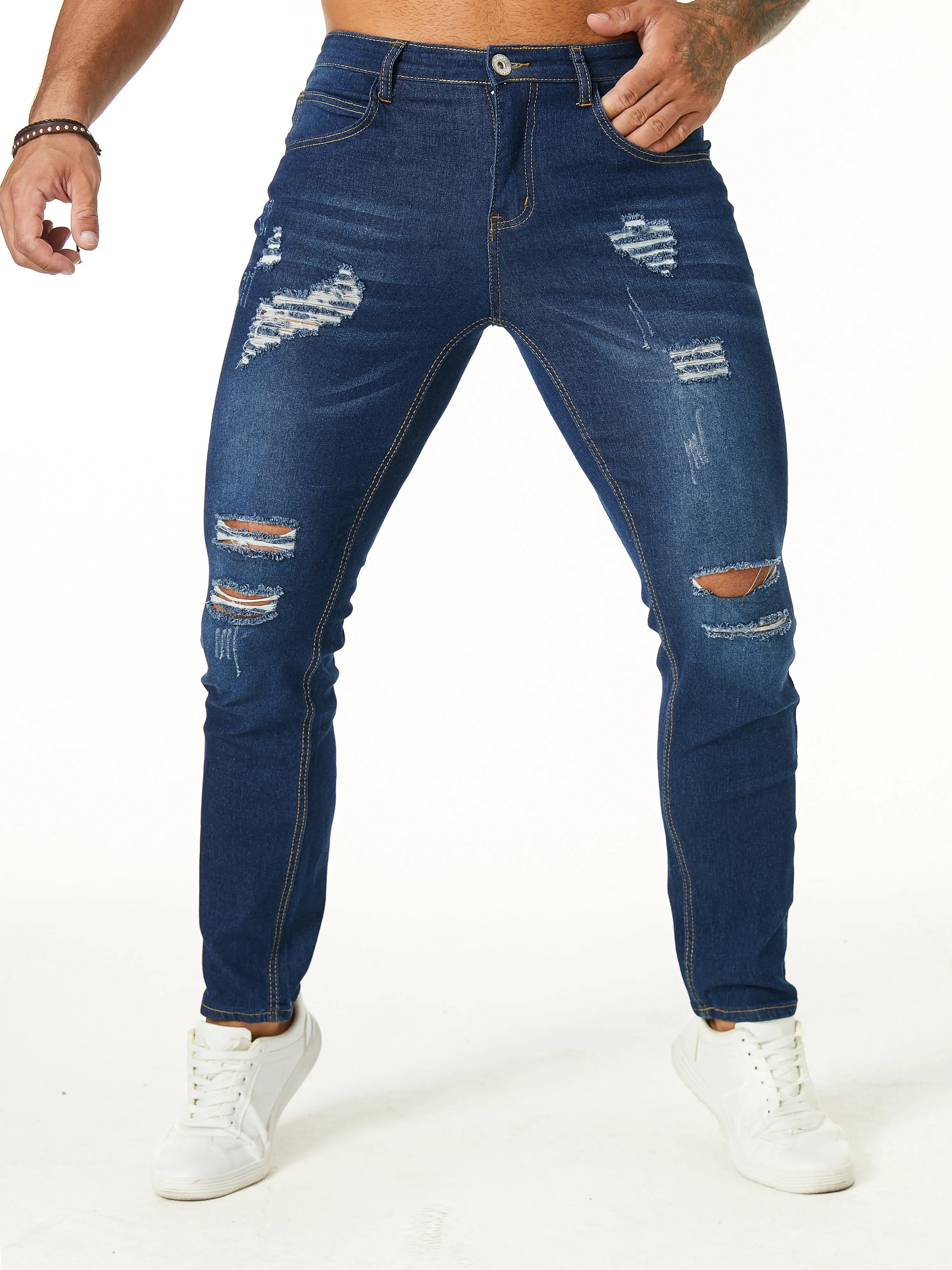 Durand - Stylish Ripped Jeans