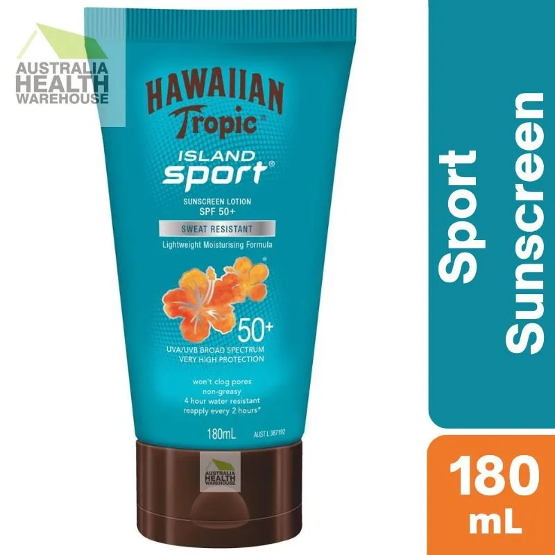 [Expiry: 05/2027] Hawaiian Tropic Island Sport Sunscreen Lotion SPF 50  180mL