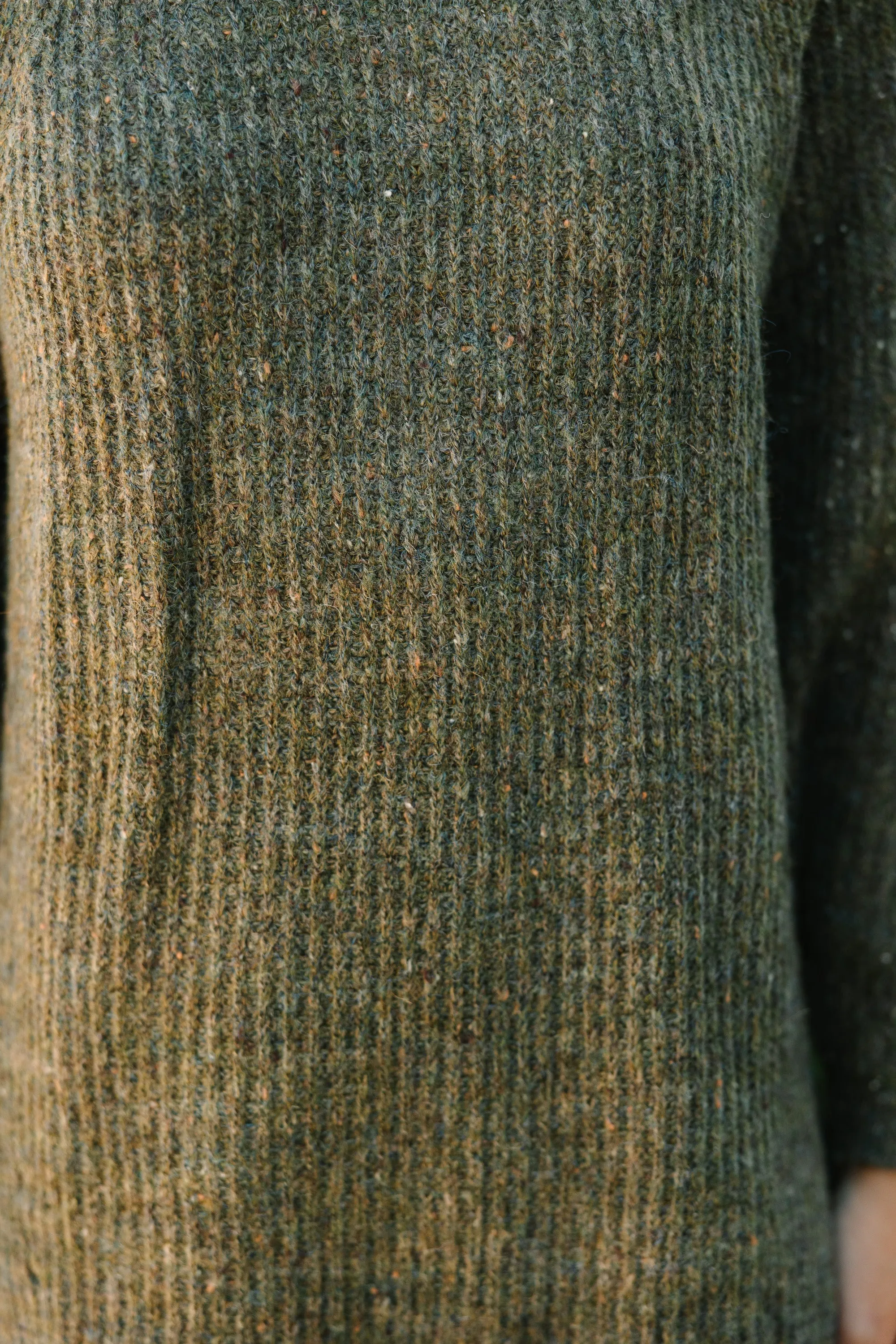 Feeling It Sweater Olive Green Dress