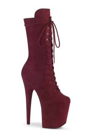 FLAMINGO-1050FS Exotic Boot | Burgundy Faux Suede