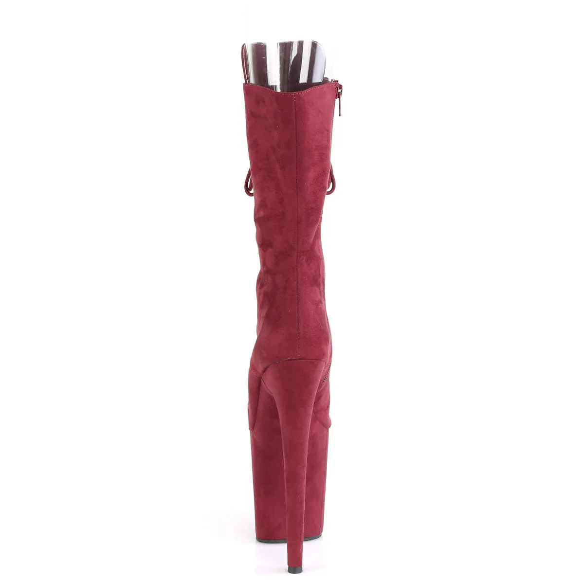 FLAMINGO-1051FS  Burgundy Faux Suede/Burgundy Faux Suede