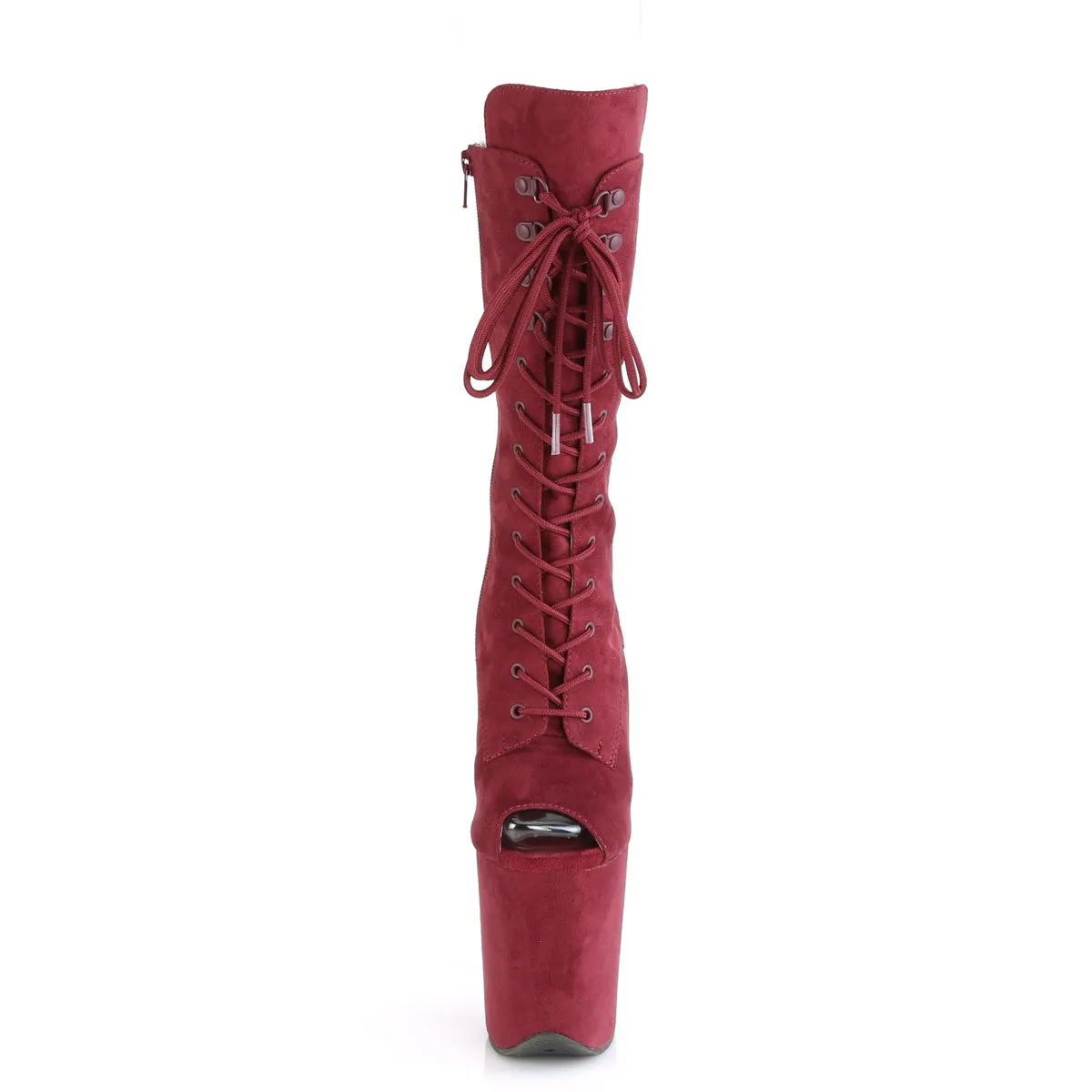 FLAMINGO-1051FS  Burgundy Faux Suede/Burgundy Faux Suede