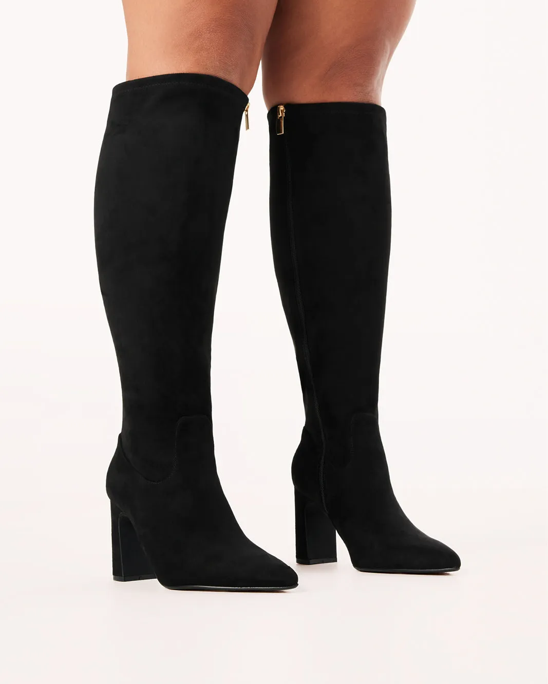 FREDDY EXTENDED CURVE - BLACK SUEDE