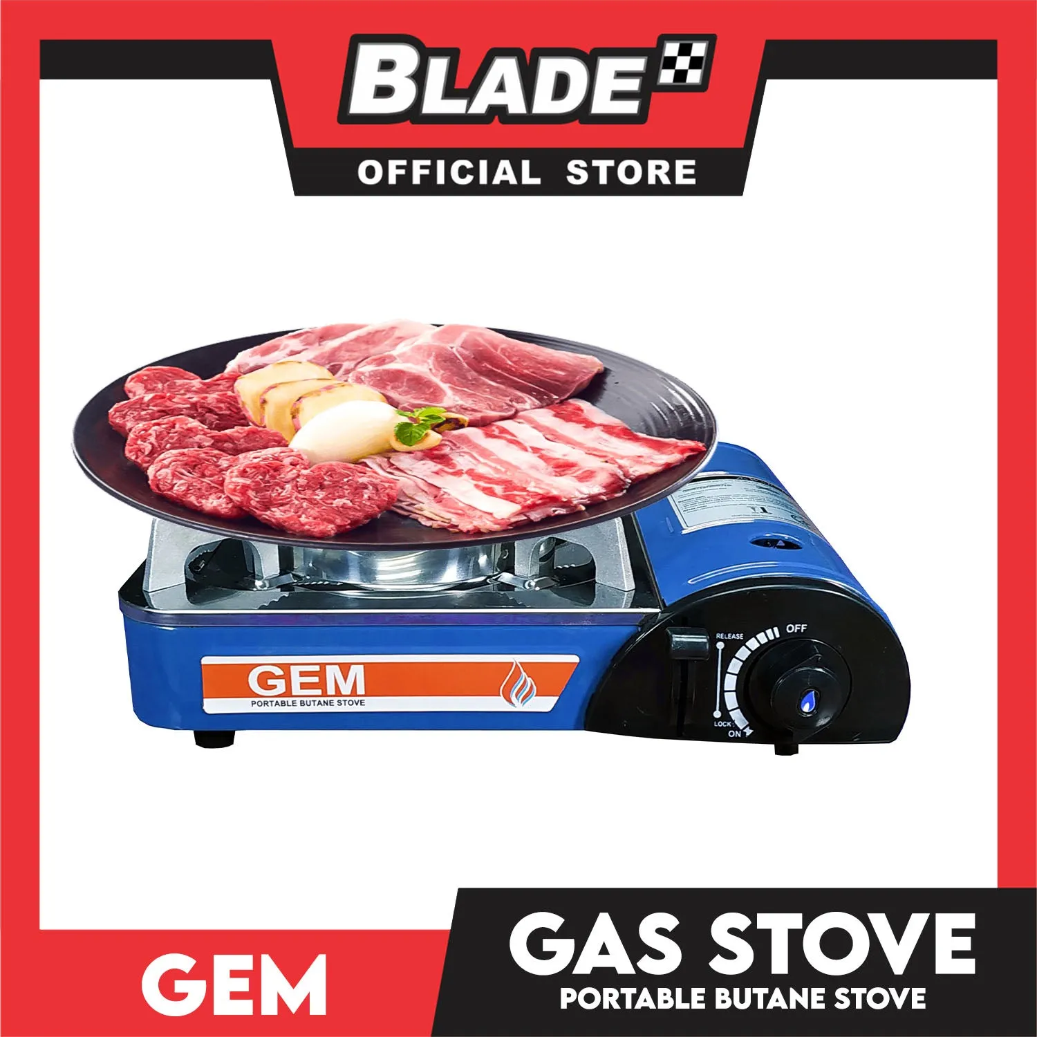 Gem Portable Butane Stove GEM-202 Perfect for Samgyup, Hiking, Picnic and etc.