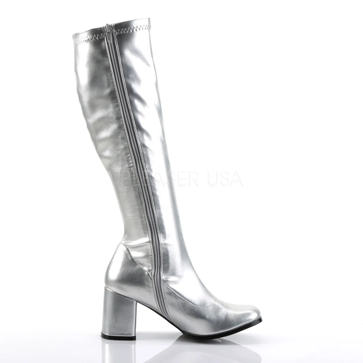 GOGO-300  Silver Metallic Str Pu