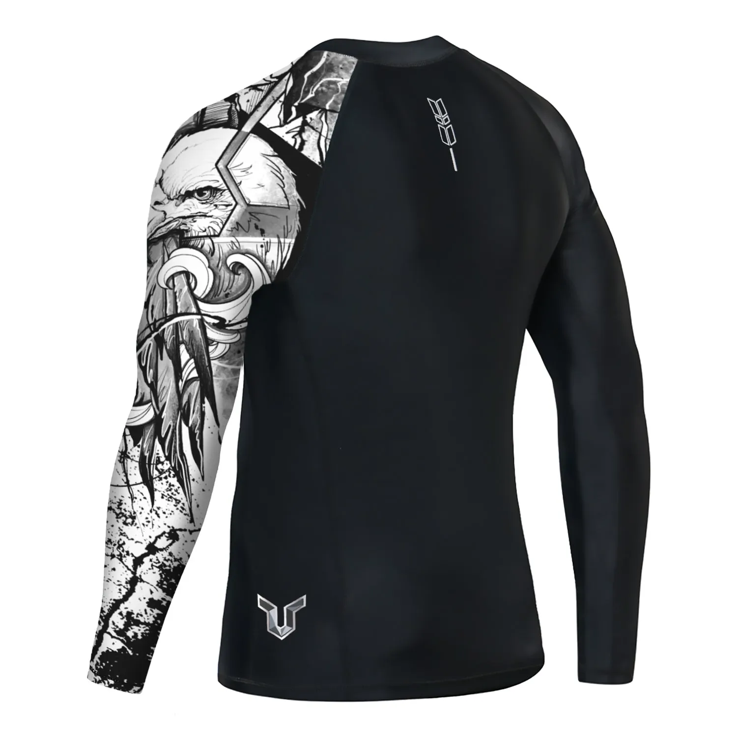 Graphic 2.0 UPF50  Long Sleeve Rash Guard for Men - Tattoo Eagle