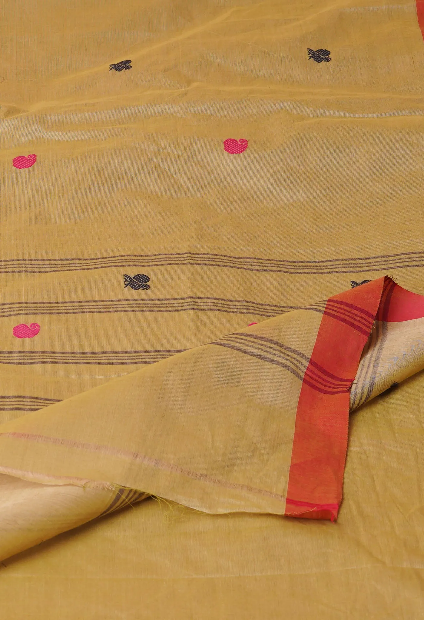 Green Pure Pavani Handcrafted Rasipuram Cotton Saree-UNM76838