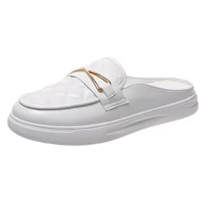 GS Sneaker Instappers | Luchting instap sneakers met goud detail voor vrouwen