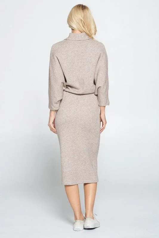❤️GYPSY FOX - Sweater Knit Midi Dress by Renee C.