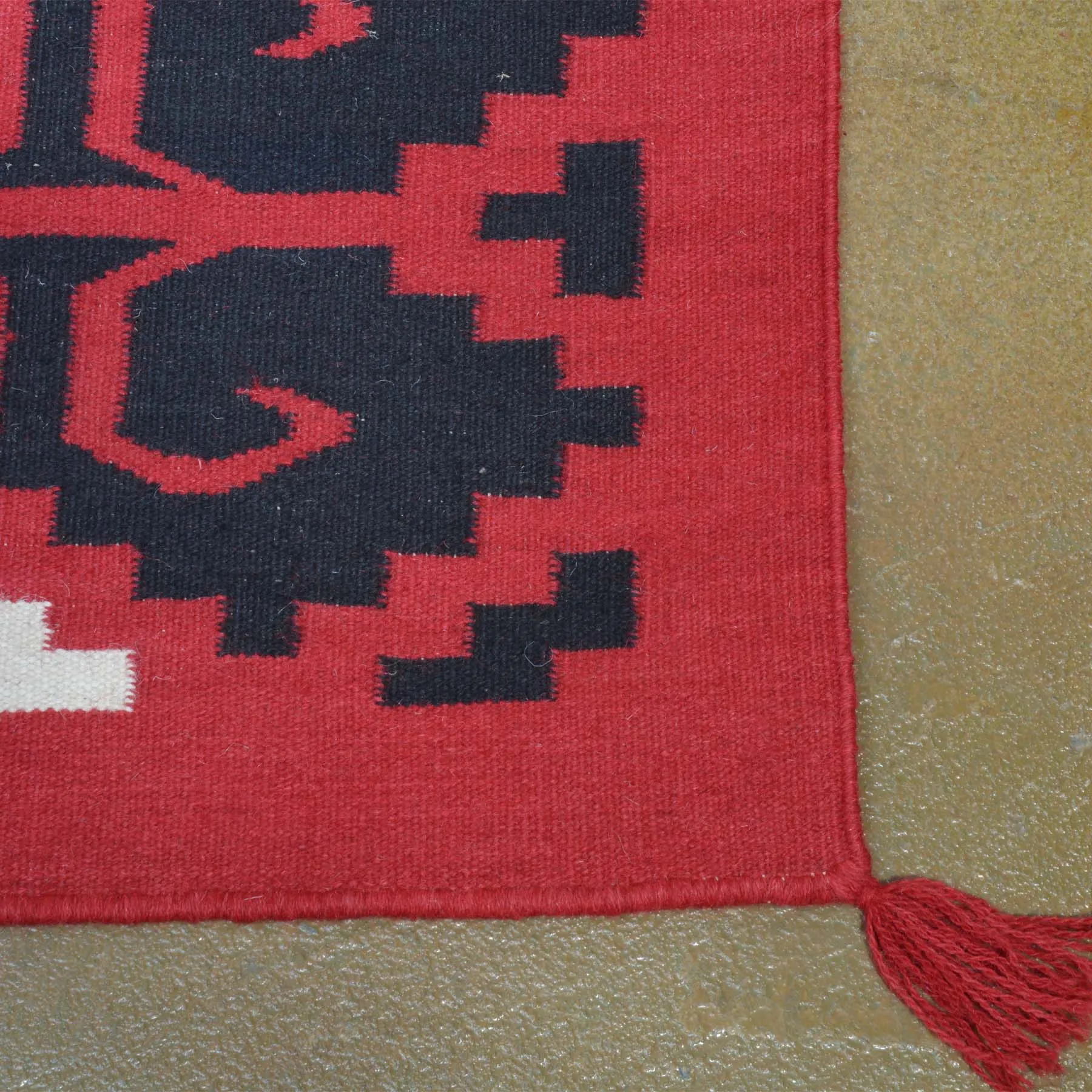 Hand-Woven Southwestern Kilim Geometric Design Handmade Wool Rug (Size 5.0 X 7.0) Brrsf-1092