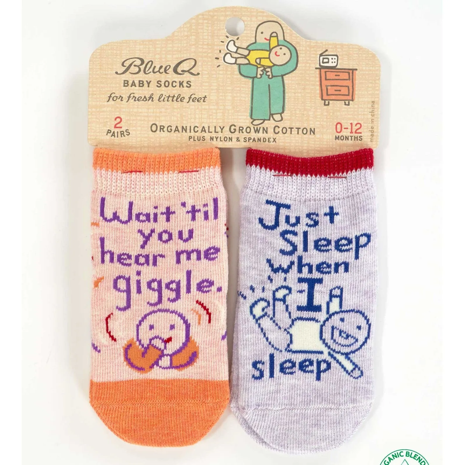 Hear Me Giggle Sleep Baby Socks